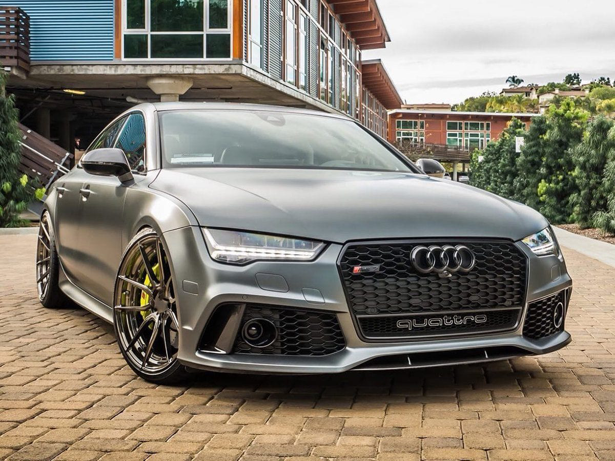Audi A7 LIFT 4G8 2014-2017 Front Bumper RS7 Black Quattro Style